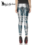 [You're My Secret] Fashion Leggings Women Steampunk Star Wars Mujer leggin Women Mechanical Gear 3d Print Cosplay Wholesale