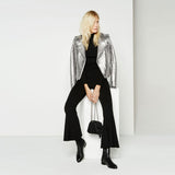 Punk Rock Basic Jackets Solid Silver