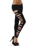 Leggings Lady Punk Hole Ripped