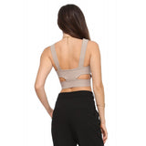 Cut Out Basic Tank Top V-neck